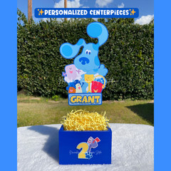 Blue’s Clues Centerpieces, Blues clues birthday Party Supplies, Party supplies