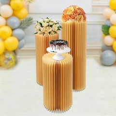 Party Floral Stand Foldable Wedding Centerpieces Cardboard Vase for Party Decor