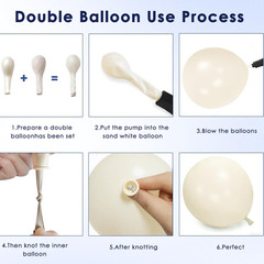Navy Blue Gold White Balloons Arch Kit -129Pcs Double Stuffed Royal Blue Chrome