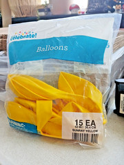 Way To Celebrate Balloons Sunray Yellow 15 12 IN