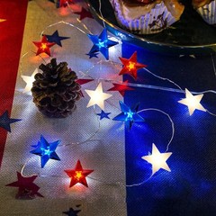 Independence Day Decor: 16FT Remote-Controlled LED Lights with Timer – 50 LEDs