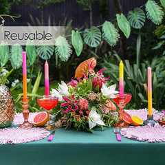 Tropical Palm Leaf Garland 8.5FT Jungle Luau Party Hanging Decoration