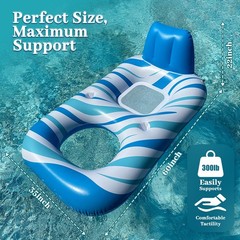 Extra Large Adult Pool Float – Inflatable Lounge Pool Floats for Adults, Over…