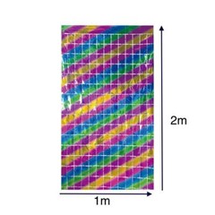 Rainbow Foil Fringe Curtain Sequin Backdrop Party Decorations 1x2m Colourful