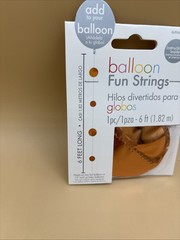 Amscan Balloon Fun Strings Bronze Rounds 6 Feet Long