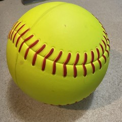 9-10 Inch high Hollow Hard Foam Softball sport decoration