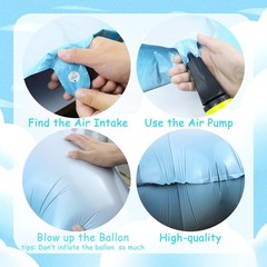 10 Pcs White Cloud Balloons, Clouds Theme Decorations for Baby Shower and Par…
