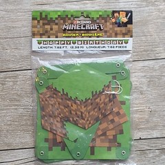 NEW Minecraft Birthday Banner «Happy Birthday» Over 7 Feet Long!