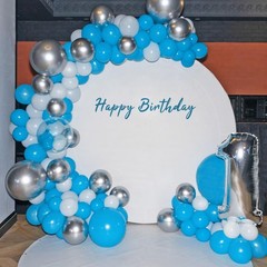 134Pcs Light Blue Balloons Different Sizes 5 10 12 18 Inch Light Blue Balloon…