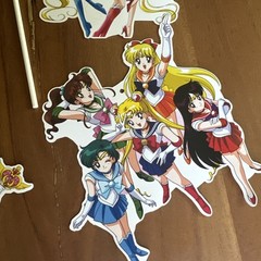 Animae Sailor Moon birthday Banner, Garland, decorations