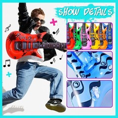 Blow Up Guitar Inflatable Party Props – Rock and Roll Theme