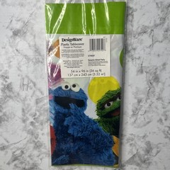 NOS SESAME STREET Party Plastic Tablecover 54” x 96” DesignWare Amscan 2011