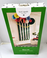 Kate Spade NY x Target Party Décor Kit – Custom Banner, Fans, Honeycombs | NIB
