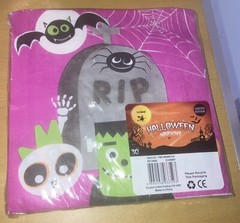 ICELAND LIMITED EDITION HALLOWEEN PINK SPOOKY GHOST PARTY CUPS & 3 X NAPKINS NEW