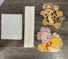 24PCS Winnie Party Decorations,Centerpieces Decorations Stick Table Toppers F…