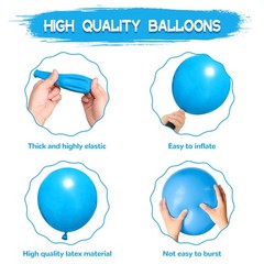 134Pcs Light Blue Balloons Different Sizes 5 10 12 18 Inch Light Blue Balloon…