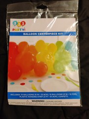 321 Party! Birthday Balloons Horns Tablecover Set lot of 6 NEW