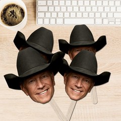 George Strait Big Head Cutout, Funny Party Prop, Concert Fan Gift