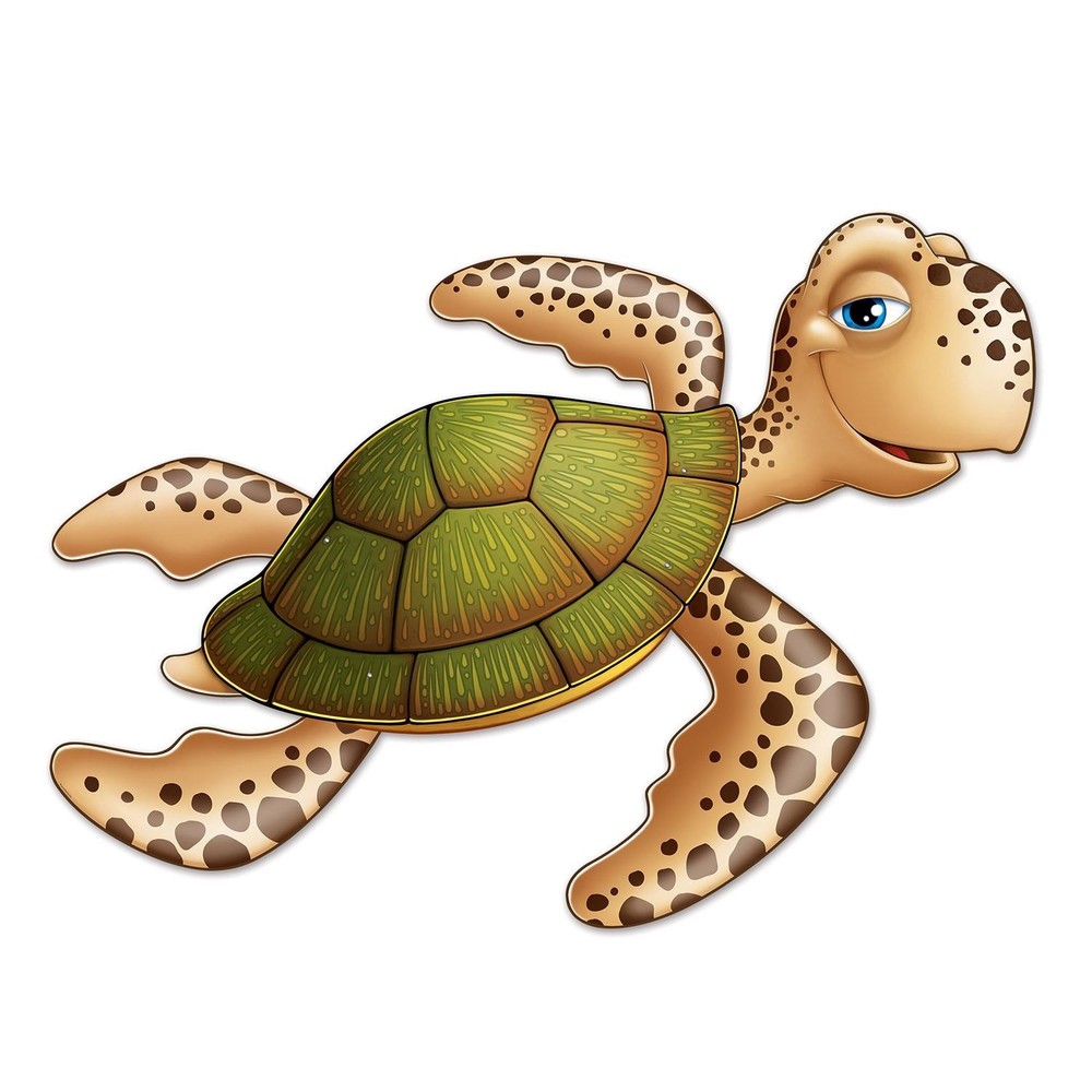 Beistle Jointed Sea Turtle (1/pkg) – Party Supply Decoration for Under The Sea