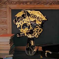 Graduation Decorations 2026-30pcs Black and Gold Graduation Table Decorations…