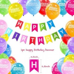 Happy Birthday Decorations Kit 66 pieces
