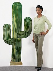6-Ft Desert Saguaro Cactus Cardstpck Cut-Out Southwestern Party Wall Decor #452