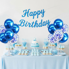 4 Set Blue Balloon Stand Centerpieces for Table,Balloon Table Stand Kit,Blue …