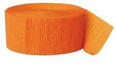 Orange/Green/Red/Blue 4 Rolls Bundle Party Streamer 1.75in x150 ft
