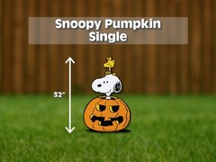 Peanuts halloween cutouts | snoopy, linus, woodstock yard signs | great pumpkin