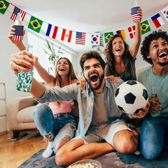 48 Count International Flags Flag Set | Perfect Decoration for World Cup Parties
