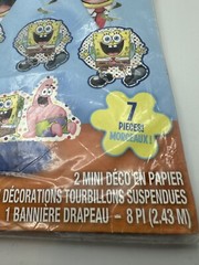 SpongeBob SquarePants 7 pc. Table Decorating Kit Birthday Party Set New