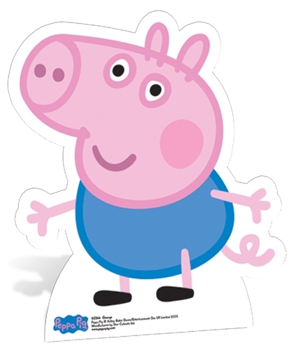 George Pig from Peppa Pig Official Cardboard Fun Cutout 60cm Tall-For your party