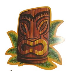 Vintage Tiki Luau Party Die Cut Paper Decoration Beistle 1985