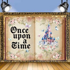Fairy Tale Books Backdrop Once Upon a Time Backdrops Castle Background Decor