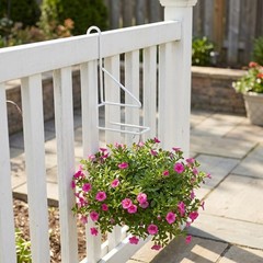 4pcs Fence Hooks Hangers: Heavy Duty Plant Hooks, Iron Planter Hangers Brackets