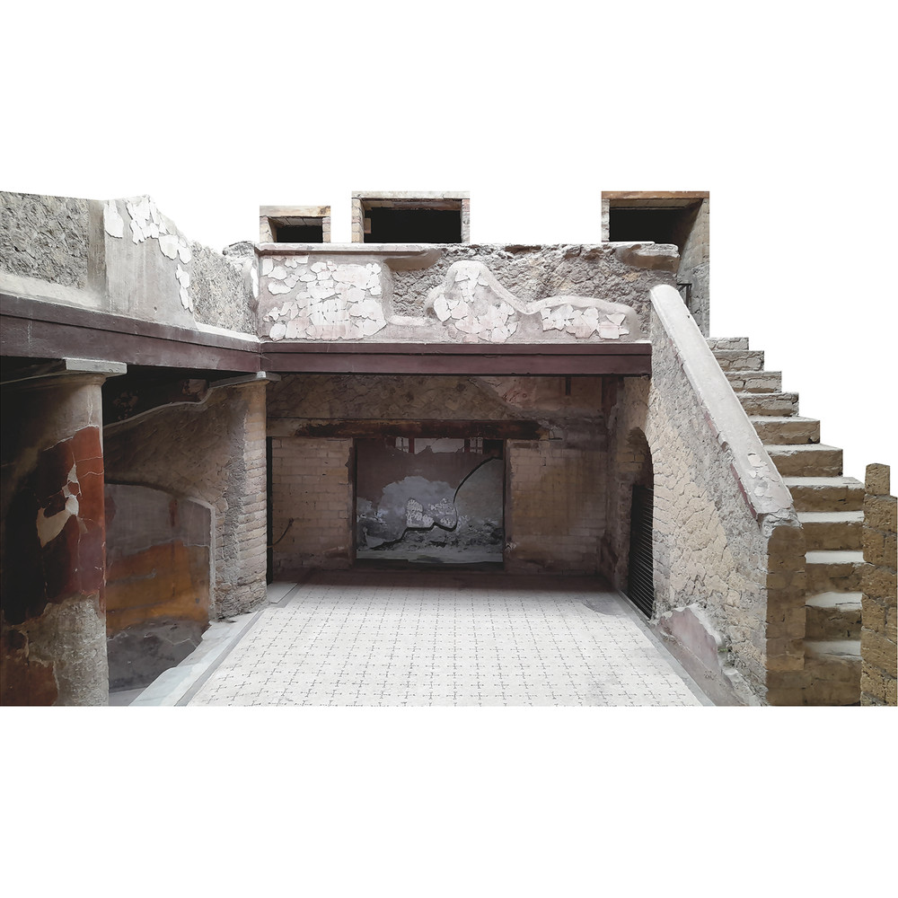 H13652 Herculaneum Preserved Roman Ruins Cardboard Cutout Standee Standup