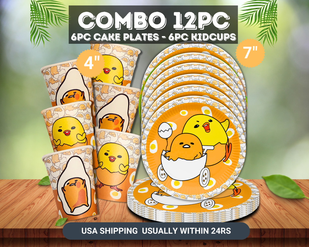 Gudetama Tablewave Party Supplies happy birthday centerpiece decoration plate