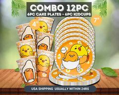 Gudetama Tablewave Party Supplies happy birthday centerpiece decoration plate
