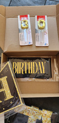 21 PCS 80Th Birthday Decoration Kit for Men/Women, Black Gold Happy 80Th