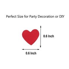 Red Heart Sequins Wedding Confetti Valentine Scatter Bridal Table Decor