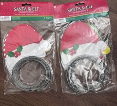 Paper Santa & Elf Hat Headbands 16 Total Favors Adjustable New Amscan Christmas
