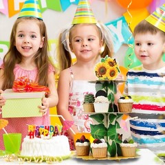 Sunflower Cupcake Stand Sunflower Party Decorations Supplies 3 Tier Summer Ye…