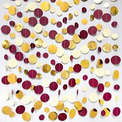 46 Ft Maroon Gold Party Decorations Burgundy Beige