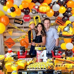 151Pcs Construction Party Decorations Birthday Supplies Construction Balloon …