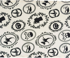 Halloween Party Tabletop Decor, Reusable & Machine Washable Cotton Fabric, Table