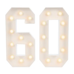 60 Light Up Numbers 60th Birthday Party Decoration Light Up Numbers Decorations