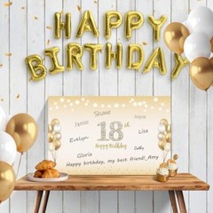Large 18th Birthday Card With Envelope Black Gold Happy 18th Birthday Giant G…