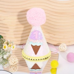 Ice Cream 1st Birthday Cone Hat – Sweet One First Birthday Hat, Ice Cream 1st…