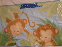 Mantel monos cumpleaños