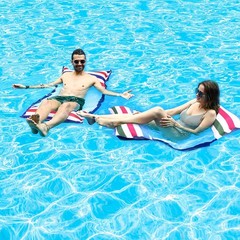 Fabric Pool Hammock Floats, XL, 2Pack Inflatable Water Hammocks Floaties 4-in…